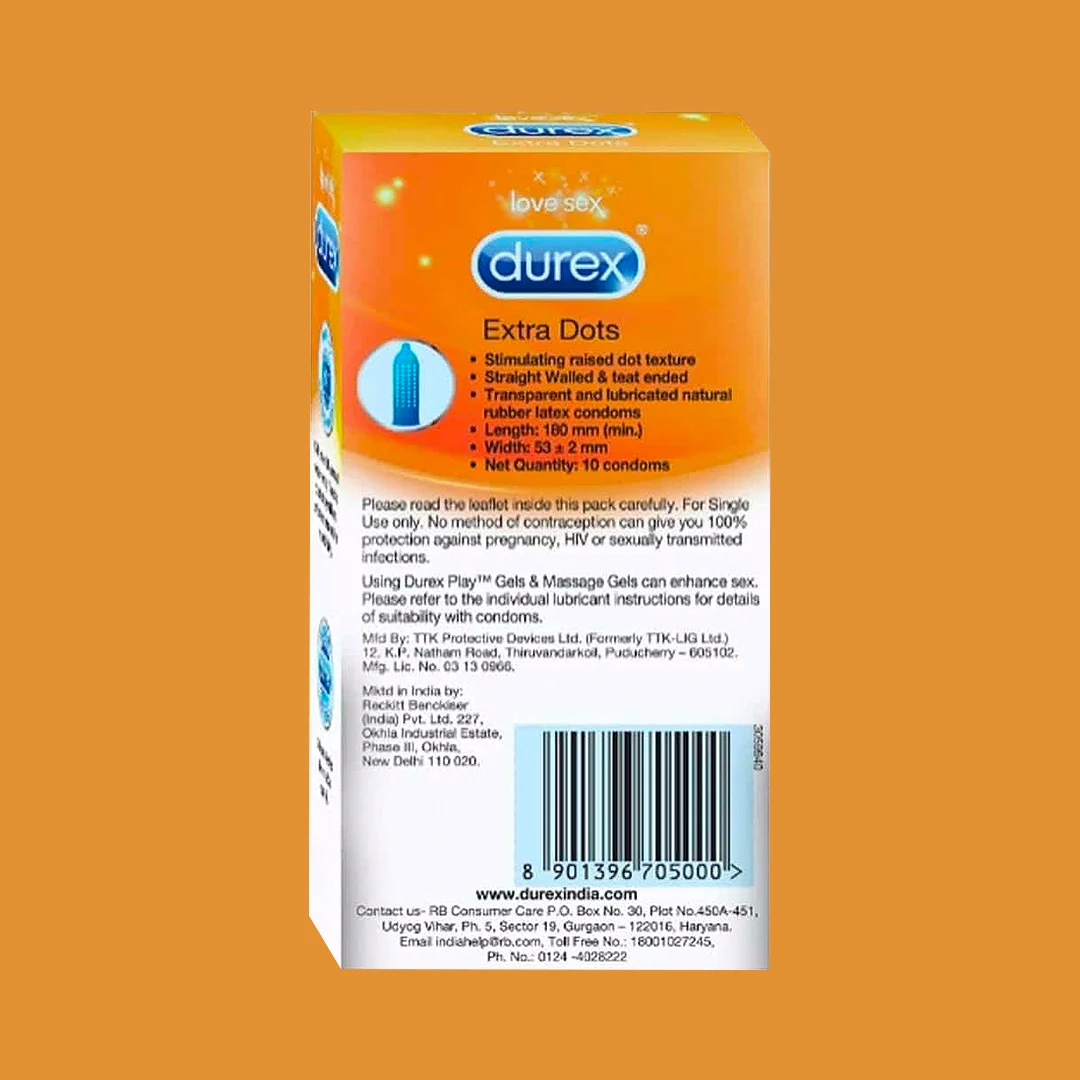 Durex Extra Dots - 10 Condoms - Image 4