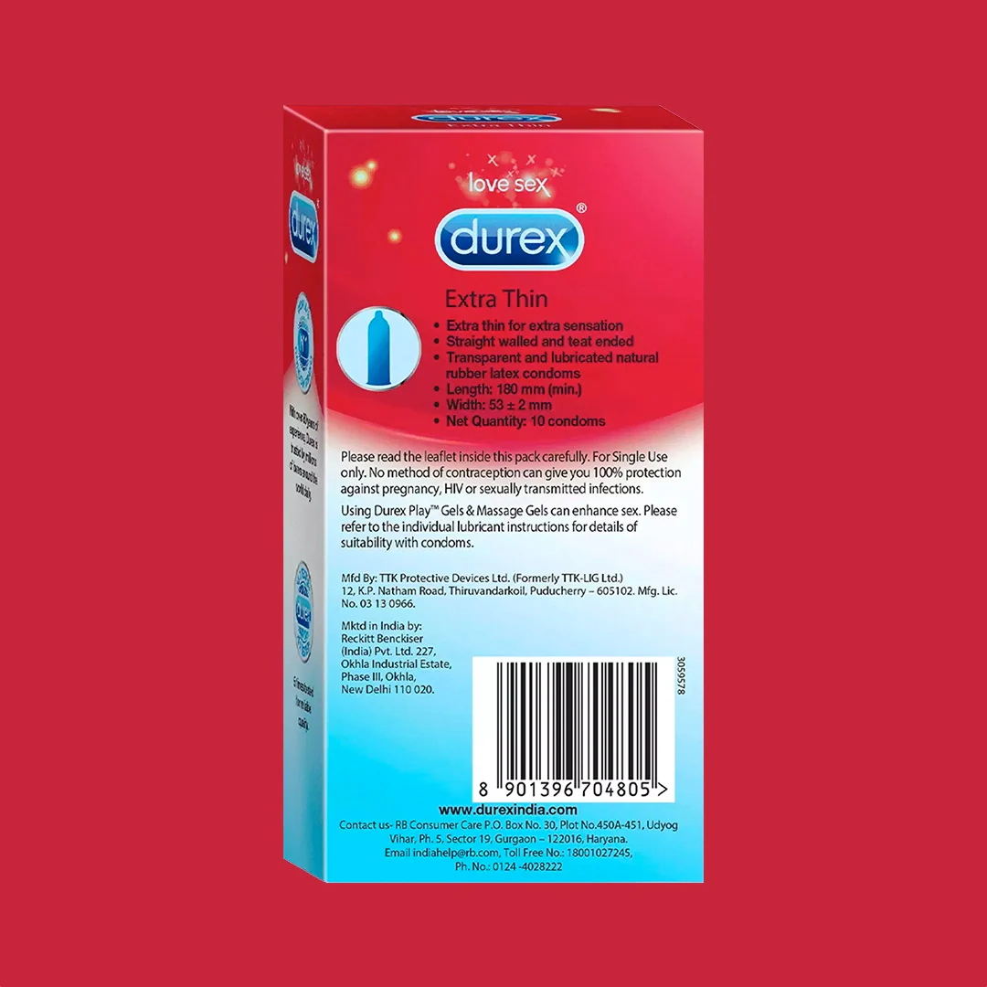 Durex Extra Thin - 10 Condoms - Image 4