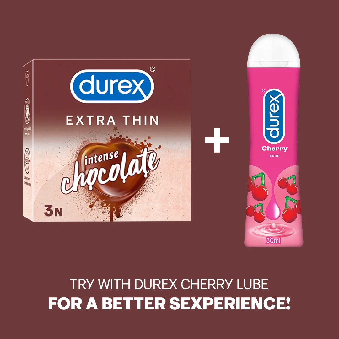 Durex Extra Thin Intense Chocolate Flavoured - 3 Condoms - Image 6