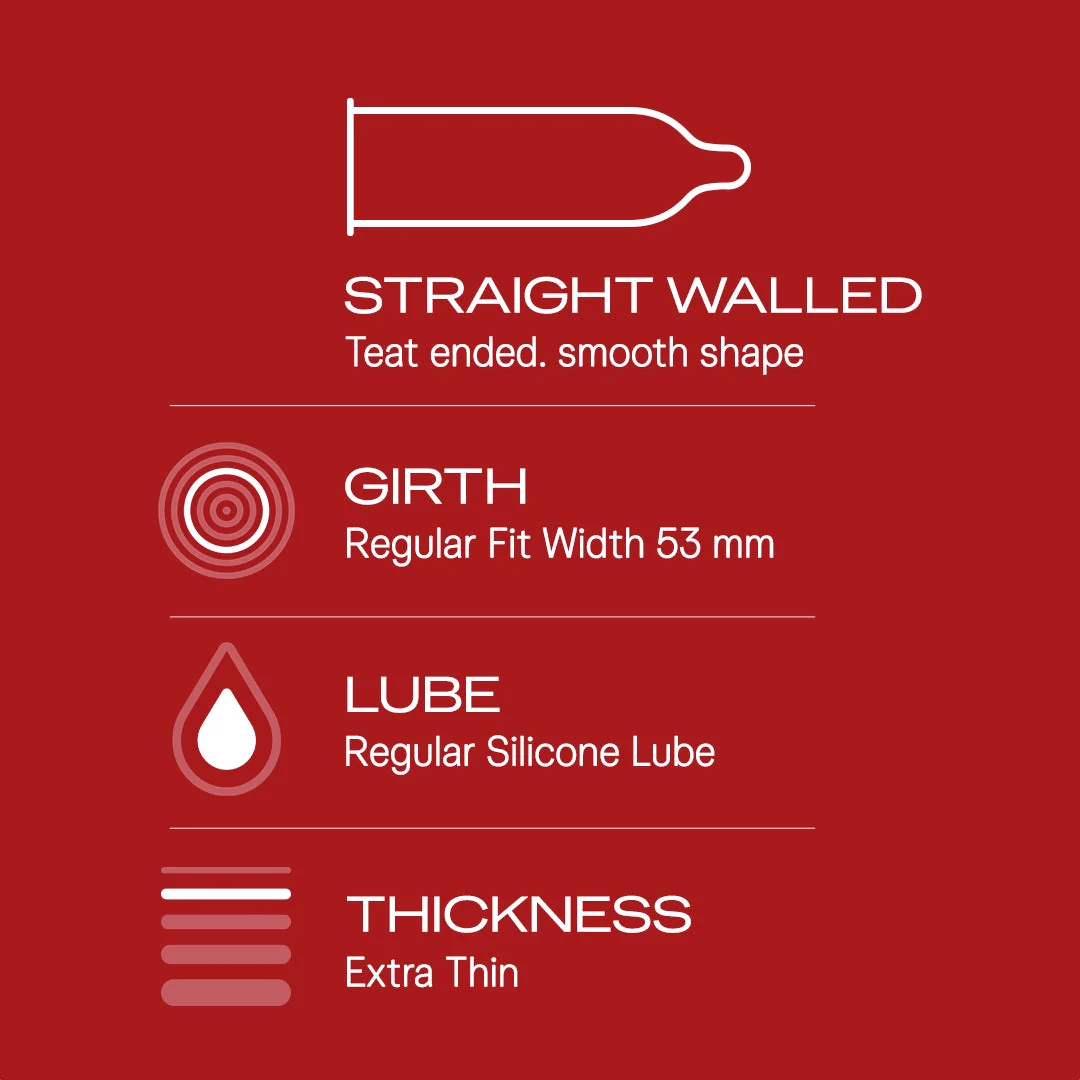 Durex Extra Thin Wild Strawberry Flavoured - 12 Condoms - Image 3