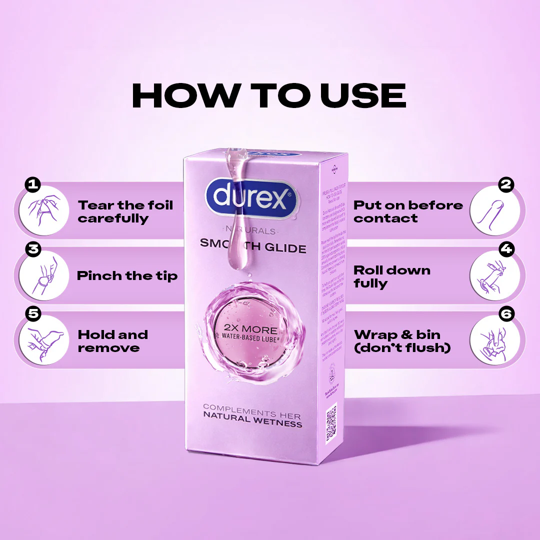 Durex Naturals Smooth Glide - 10 Condoms - Image 5